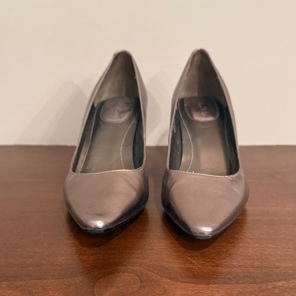 Calvin Klein Dolly Metallic Gold Heels